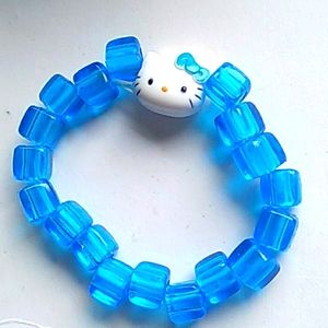 Hello Kitty Blue beaded Bracelet